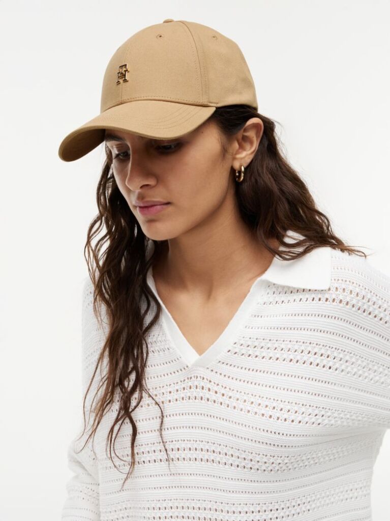 Beige Chic TH Monogram Baseball Cap  Women