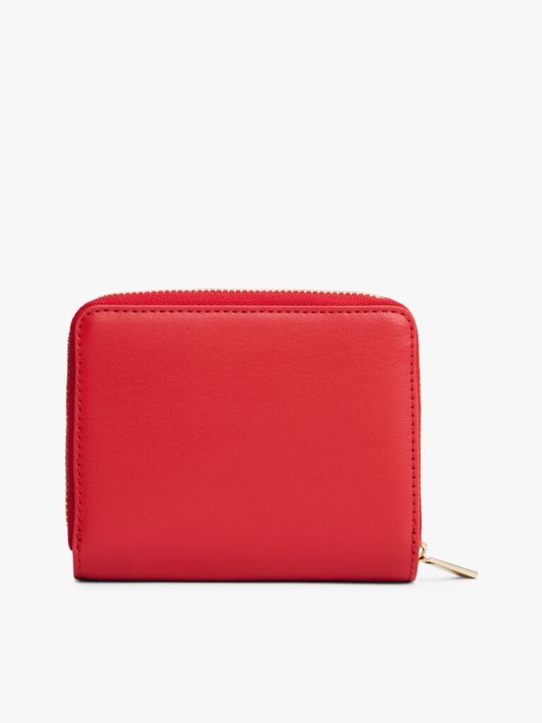 Red TH Monogram Zip-Around Flap Wallet  Women