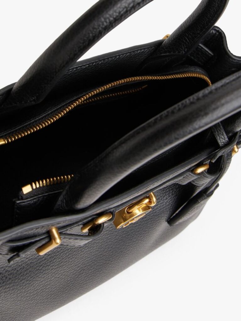 Μαύρο The American Icon Δερμάτινη Χιαστί Τσάντα Mini Tote  Γυναίκες