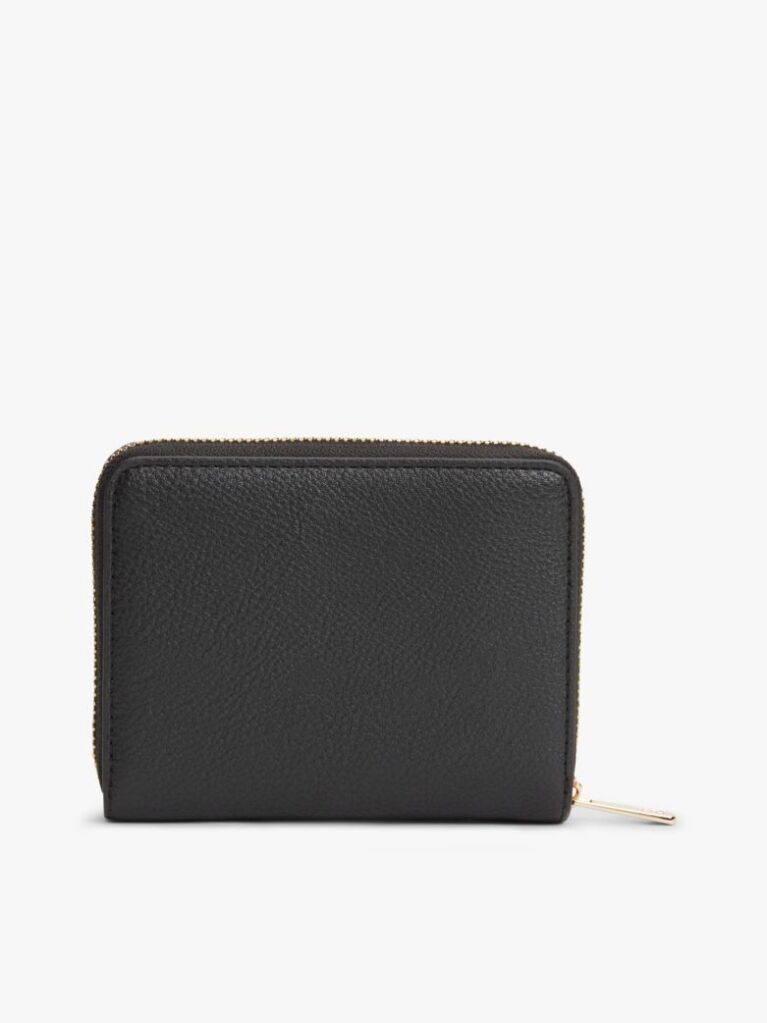 Black Hilfiger Icon Zip-Around Flap Wallet  Women