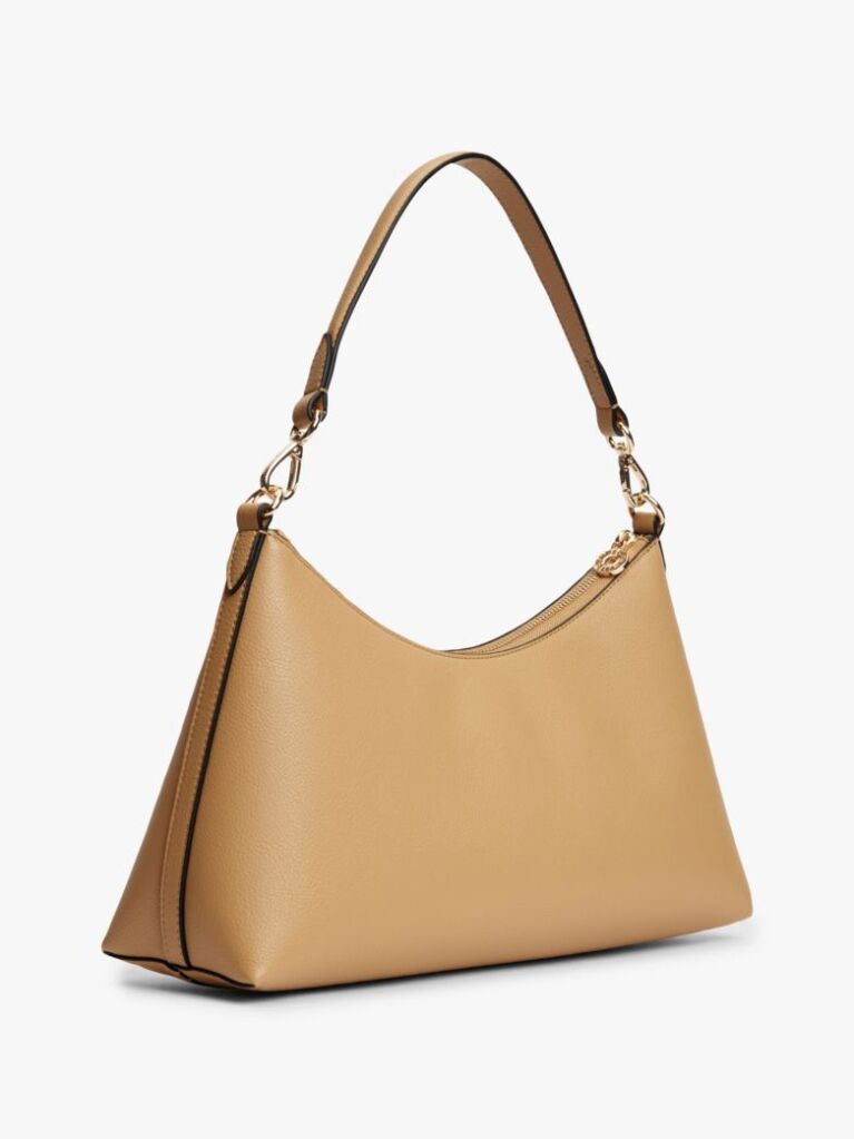 Beige Hilfiger Icon Pebble Grain Shoulder Bag  Women