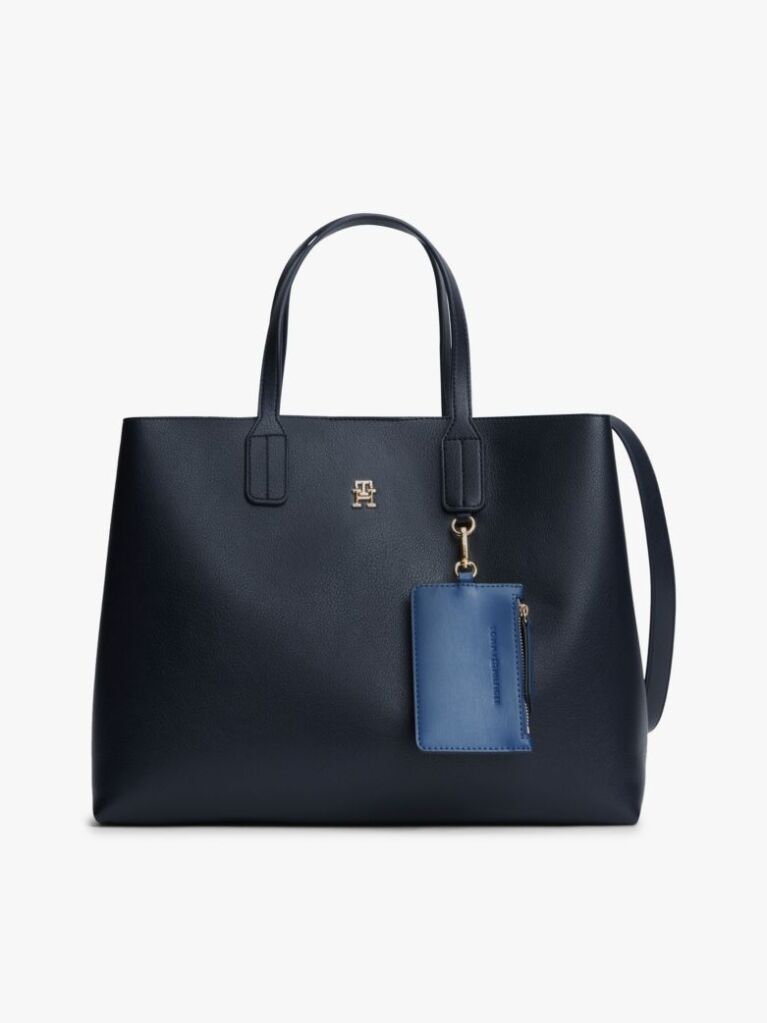 Μπλε Τσάντα Χειρός Hilfiger Icon Με Φινίρισμα Pebble Grain  Γυναίκες