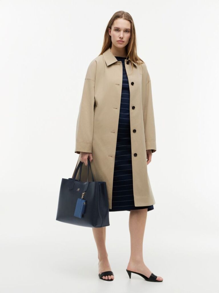 Μπλε Τσάντα Χειρός Hilfiger Icon Με Φινίρισμα Pebble Grain  Γυναίκες