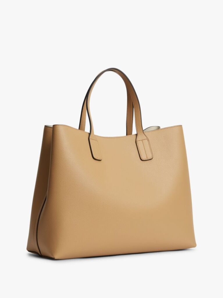 Μπεζ Τσάντα Χειρός Hilfiger Icon Με Φινίρισμα Pebble Grain  Γυναίκες