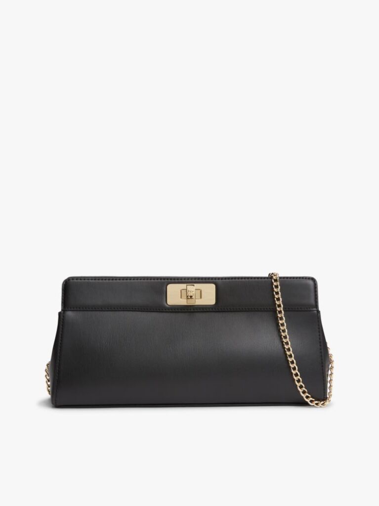 Μαύρο Modern Τσάντα Clutch Με Αλυσίδα Και Μονόγραμμα TH  Γυναίκες
