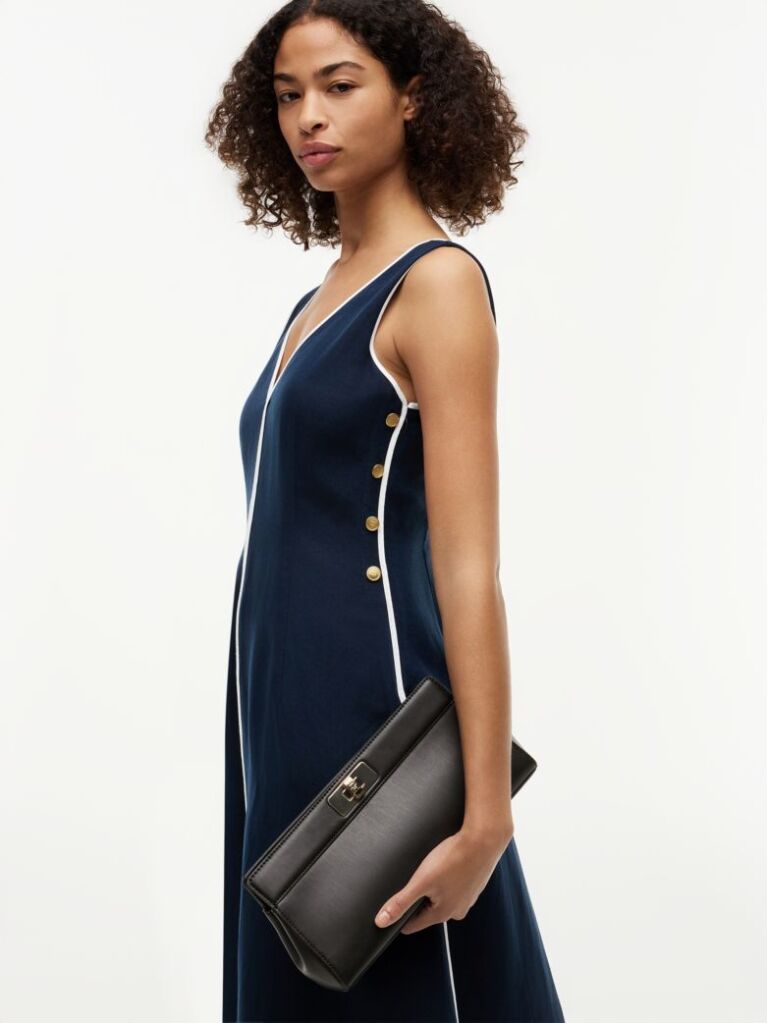 Μαύρο Modern Τσάντα Clutch Με Αλυσίδα Και Μονόγραμμα TH  Γυναίκες