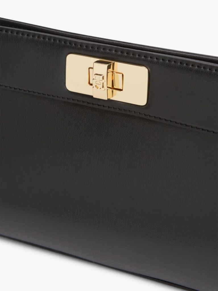 Μαύρο Modern Τσάντα Clutch Με Αλυσίδα Και Μονόγραμμα TH  Γυναίκες
