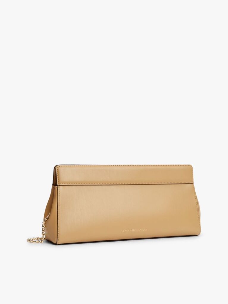 Μπεζ Modern Τσάντα Clutch Με Αλυσίδα Και Μονόγραμμα TH  Γυναίκες