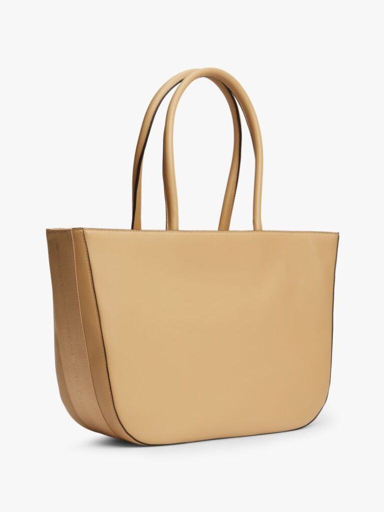 Μπεζ Hilfiger Icon Τσάντα Tote Με Λογότυπο  Γυναίκες