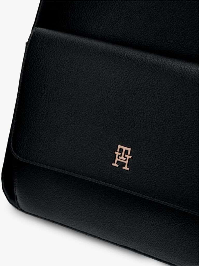Black Hilfiger Icon Dome Backpack  Women