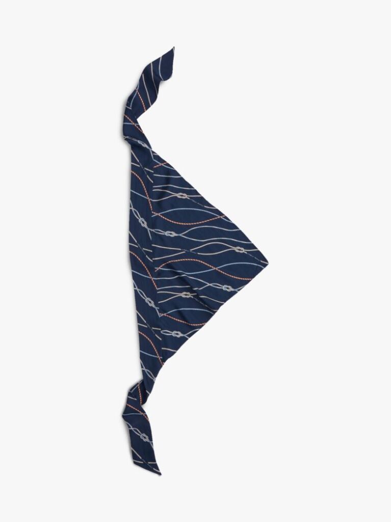 Multi Rope Print Pure Silk Scarf  Women
