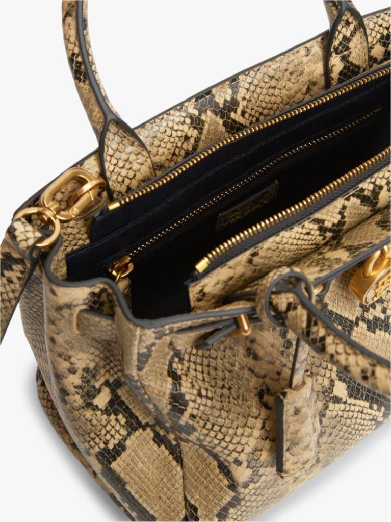Multi The American Icon Snake Print Leather Tote Bag  Women