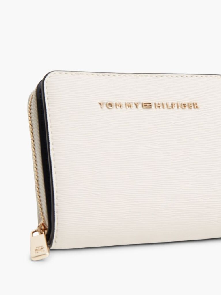 Beige Modern Zip-Around Flap Wallet  Women