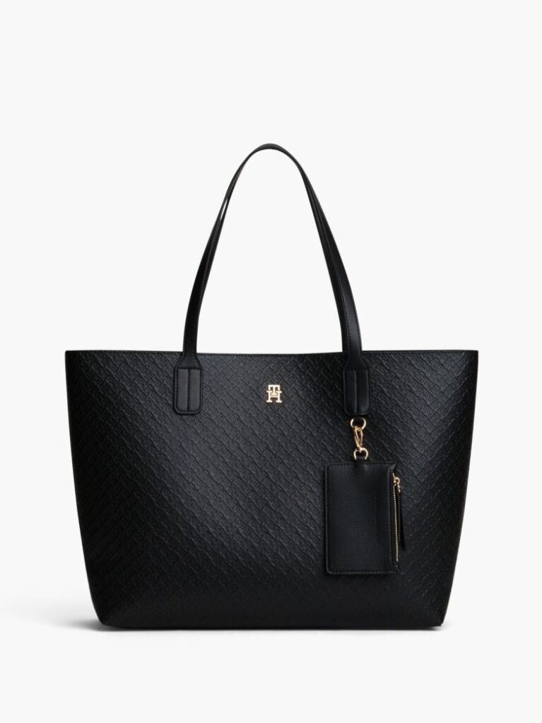 Μαύρο Hilfiger Icon Τσάντα Tote Με Πορτοφόλι  Γυναίκες