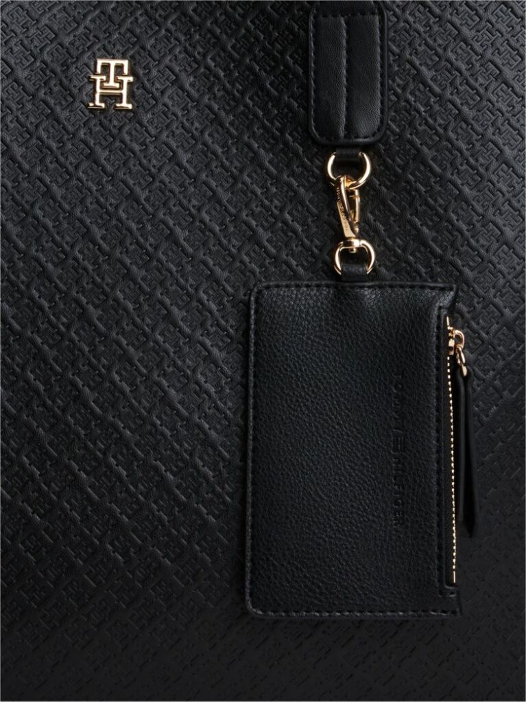 Μαύρο Hilfiger Icon Τσάντα Tote Με Πορτοφόλι  Γυναίκες