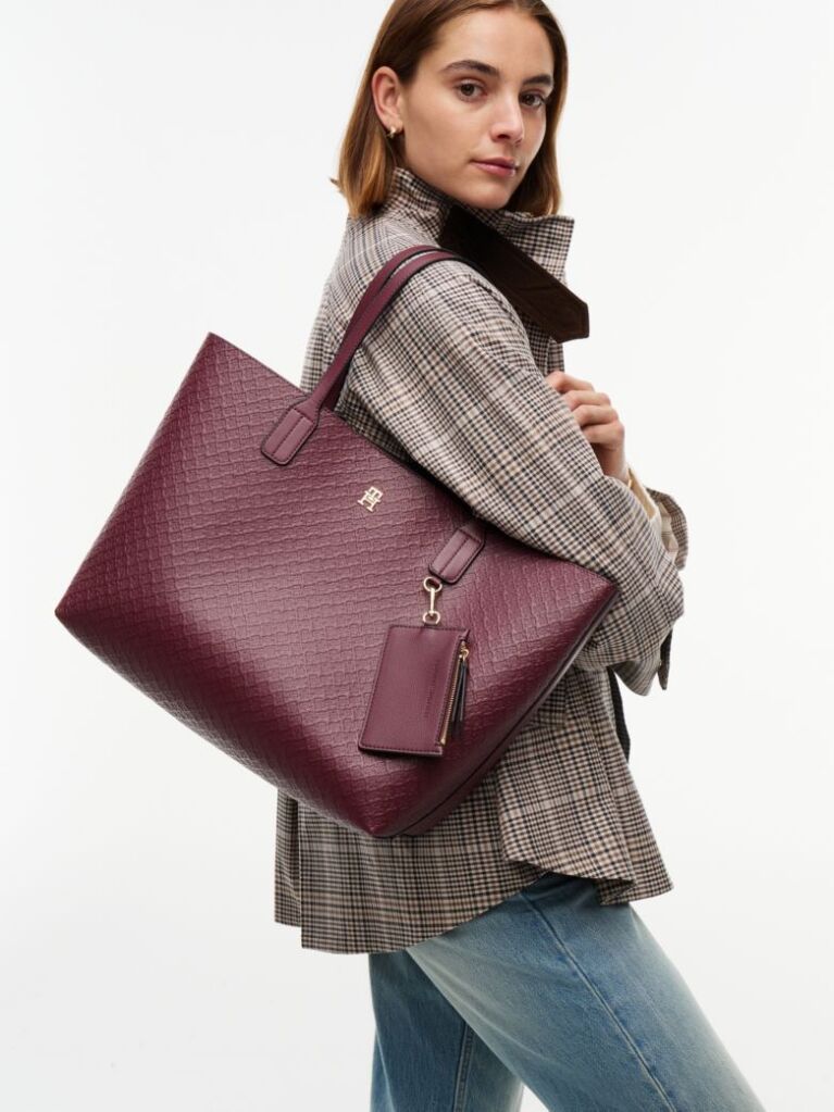 Κόκκινο Hilfiger Icon Τσάντα Tote Με Πορτοφόλι  Γυναίκες