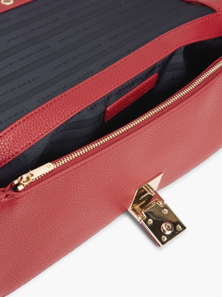 Κόκκινο Heritage TH Monogram Τσάντα Clutch Με Αλυσίδα  Γυναίκες