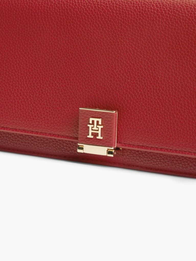 Κόκκινο Heritage TH Monogram Τσάντα Clutch Με Αλυσίδα  Γυναίκες