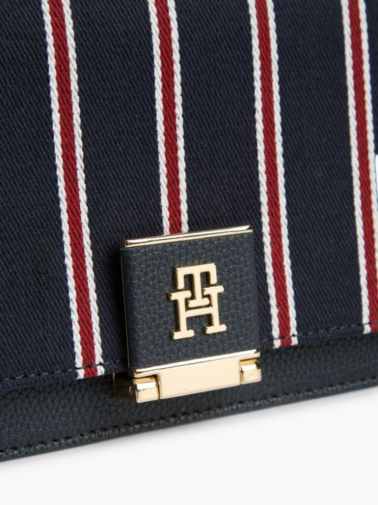 Blue Global Stripe Crossbody Shoulder Bag  Women