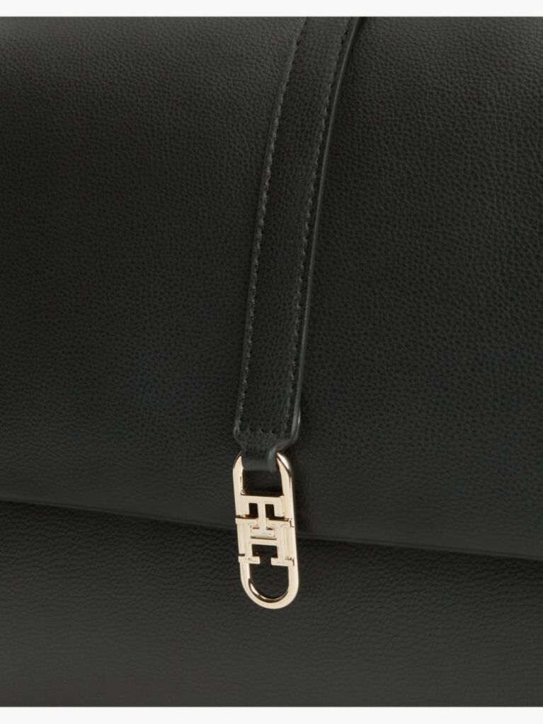 Black TH Monogram Crossbody Satchel  Women
