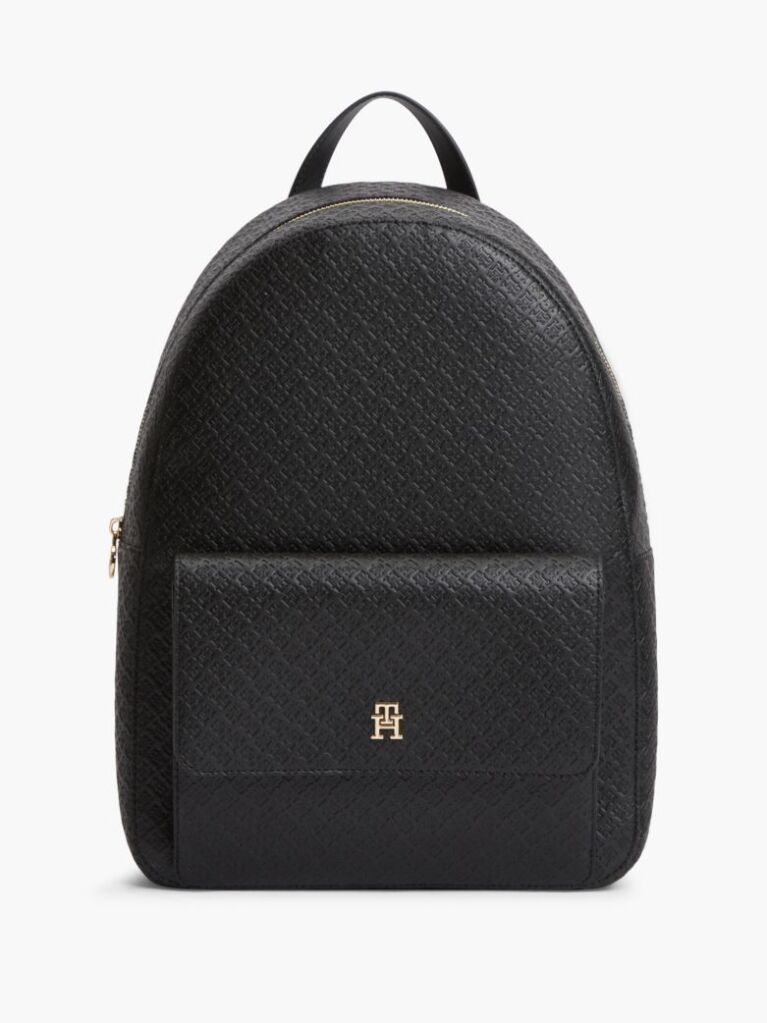 Black Hilfiger Icon TH Monogram Dome Backpack  Women