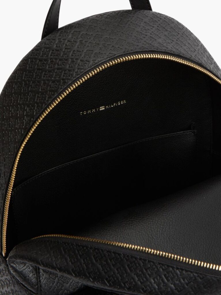 Black Hilfiger Icon TH Monogram Dome Backpack  Women