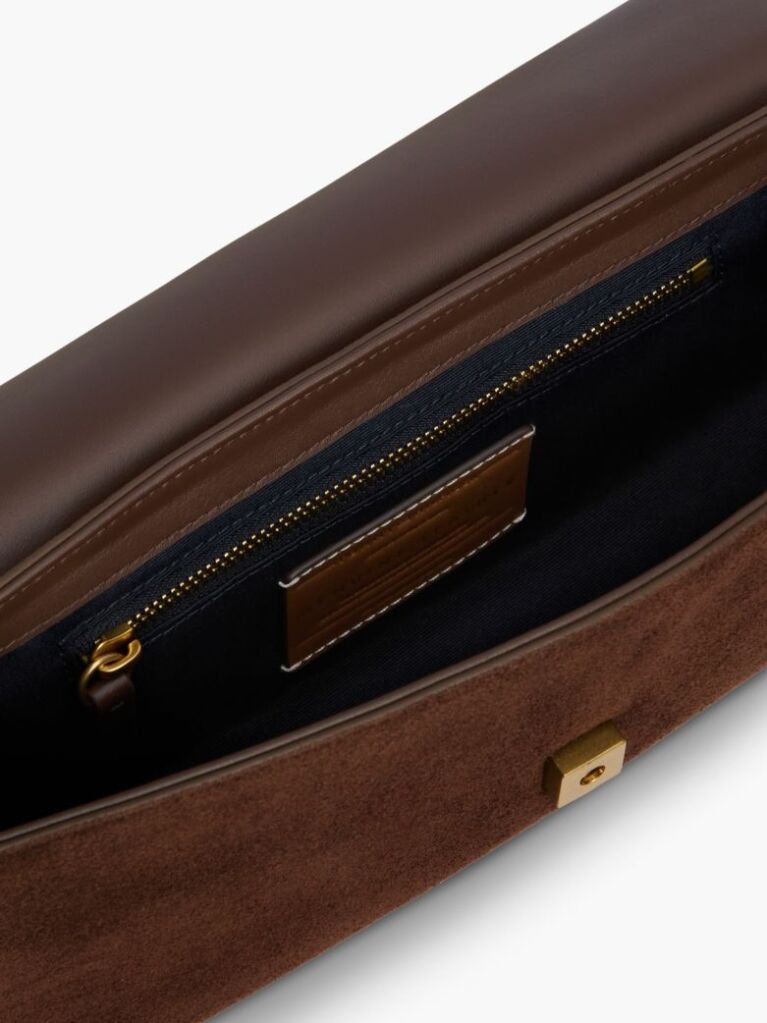 Καφέ The American Icon Σουέτ Τσάντα Clutch  Γυναίκες