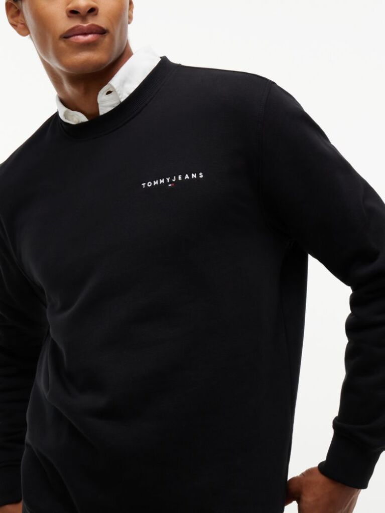 Black Logo Crew Neck Sweatshirt  Men