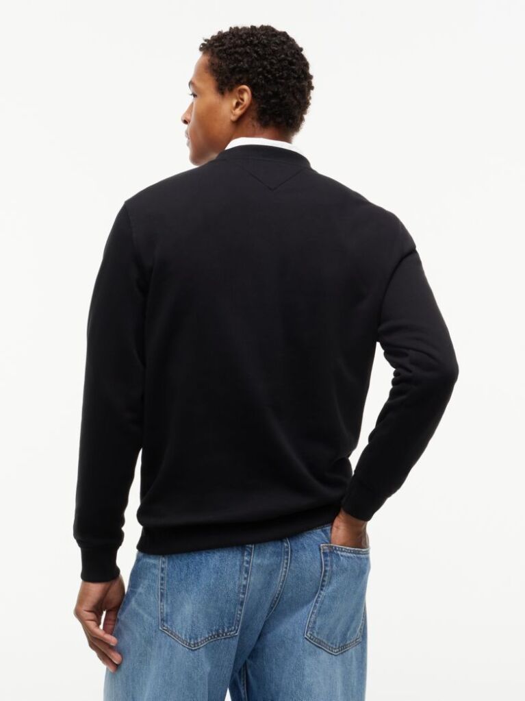 Black Logo Crew Neck Sweatshirt  Men