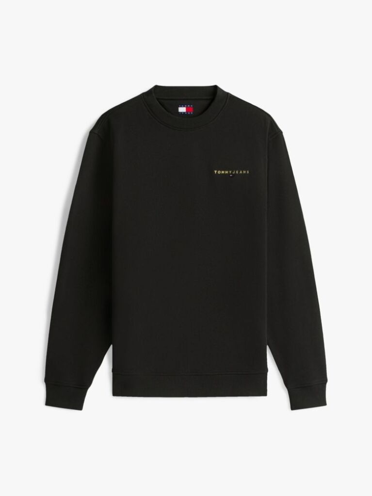 Black Logo Crew Neck Sweatshirt  Men