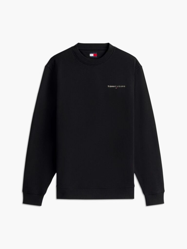 Black Logo Crew Neck Sweatshirt  Men