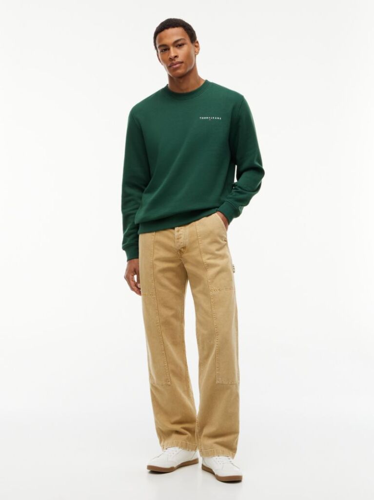 Green Logo Crew Neck Sweatshirt  Men
