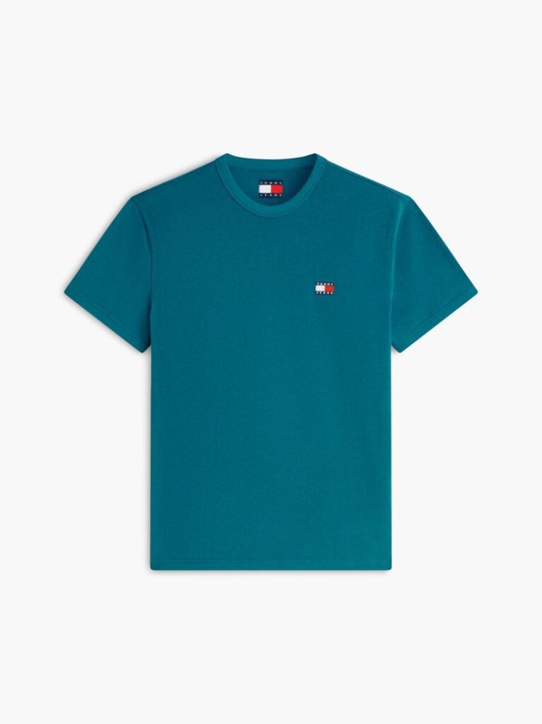 Blue Tommy Badge Crew Neck T-Shirt  Men