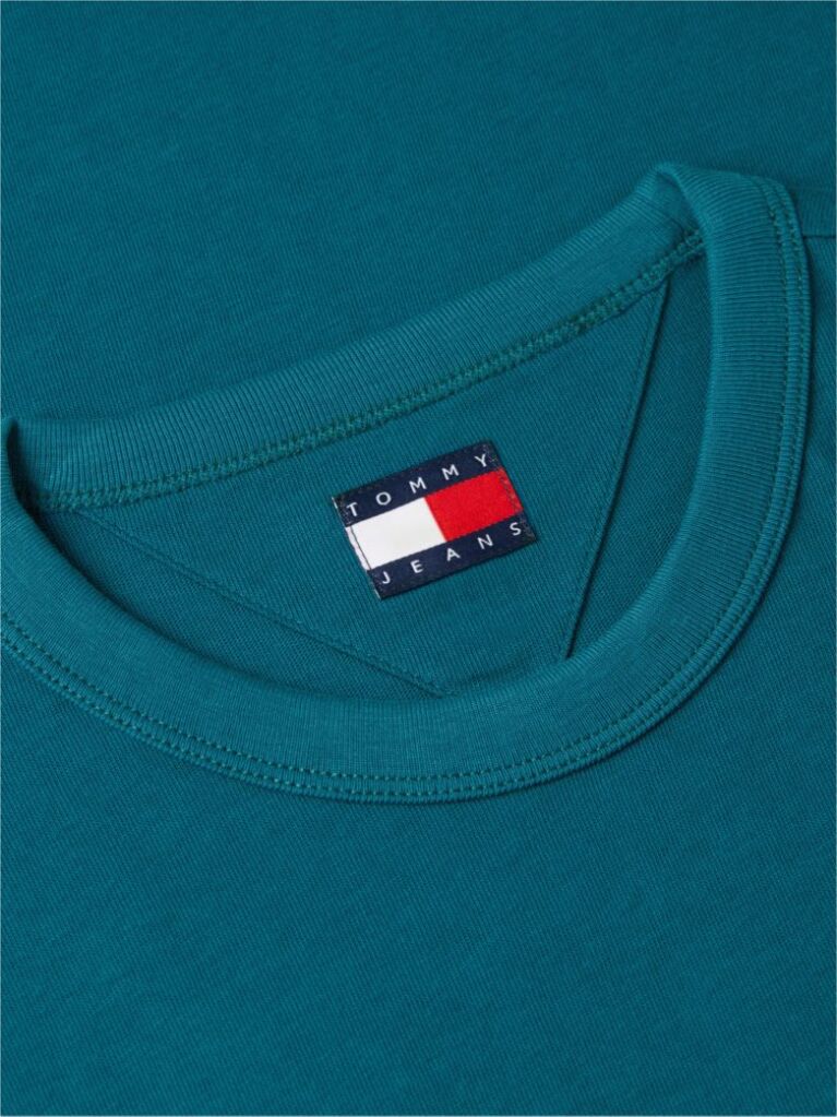 Blue Tommy Badge Crew Neck T-Shirt  Men