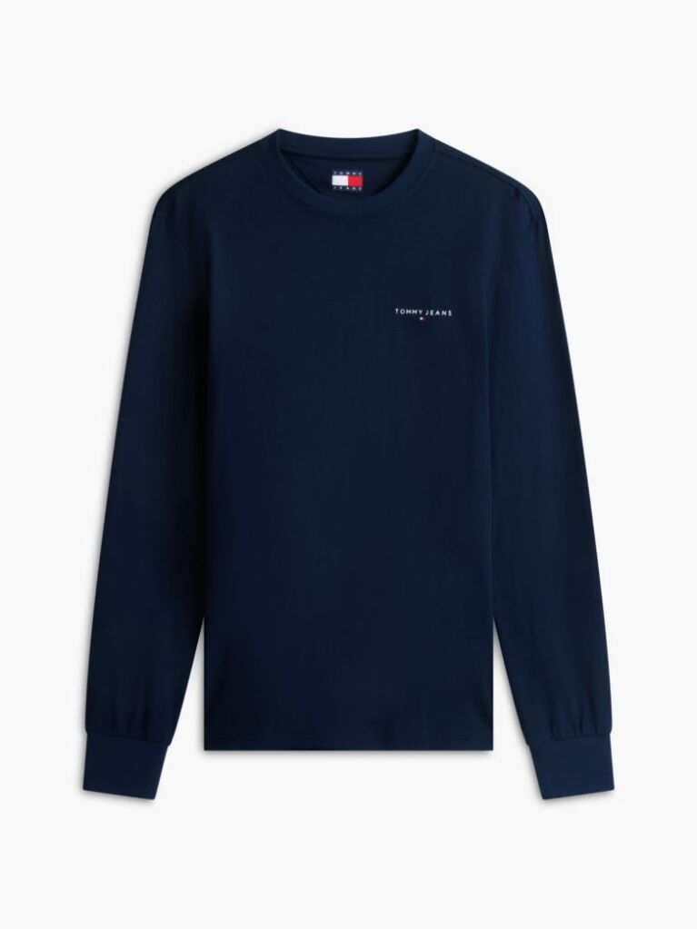 Blue Linear Logo Slim Long-Sleeve T-Shirt  Men