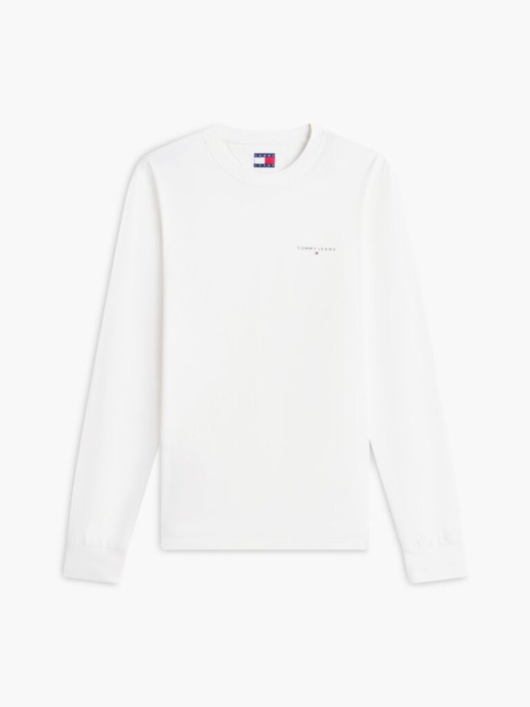 Beige Linear Logo Slim Long-Sleeve T-Shirt  Men