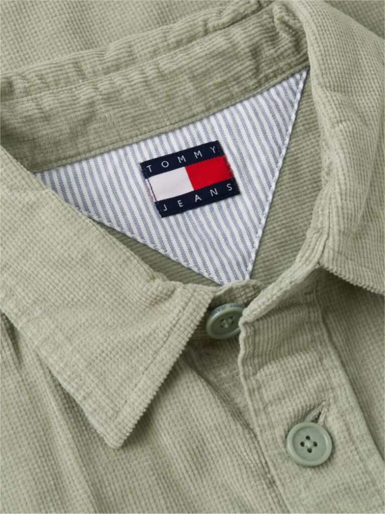 Green Brick Cord Overshirt  Men