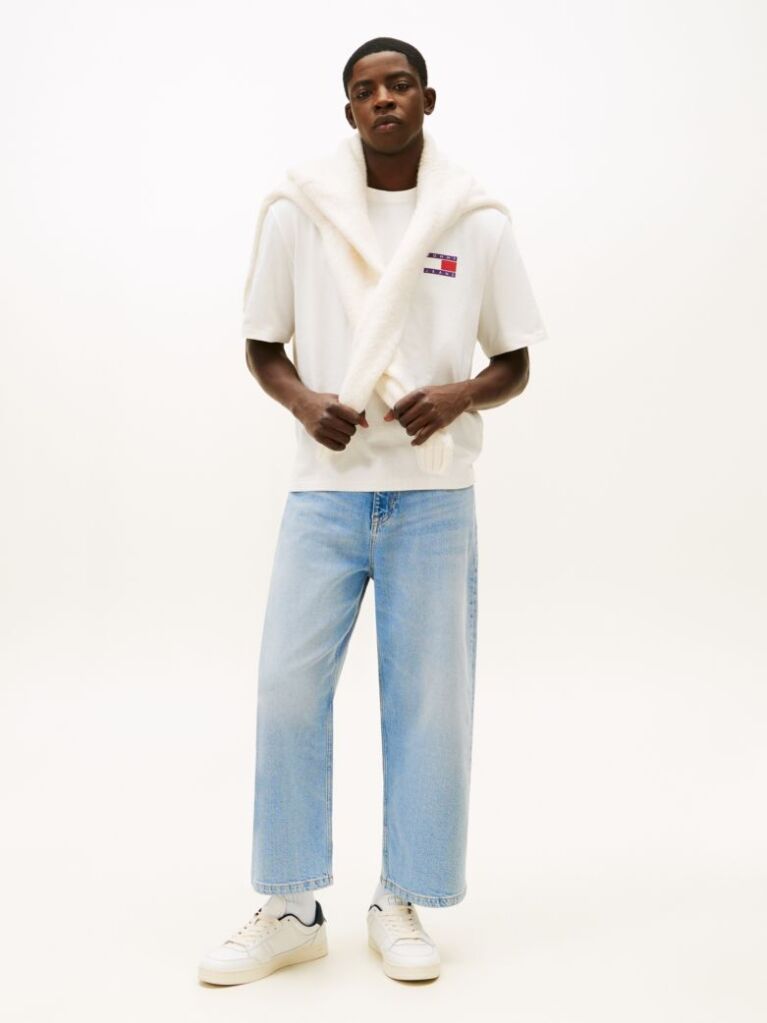 White 90s Multi Back Logo T-Shirt  Men