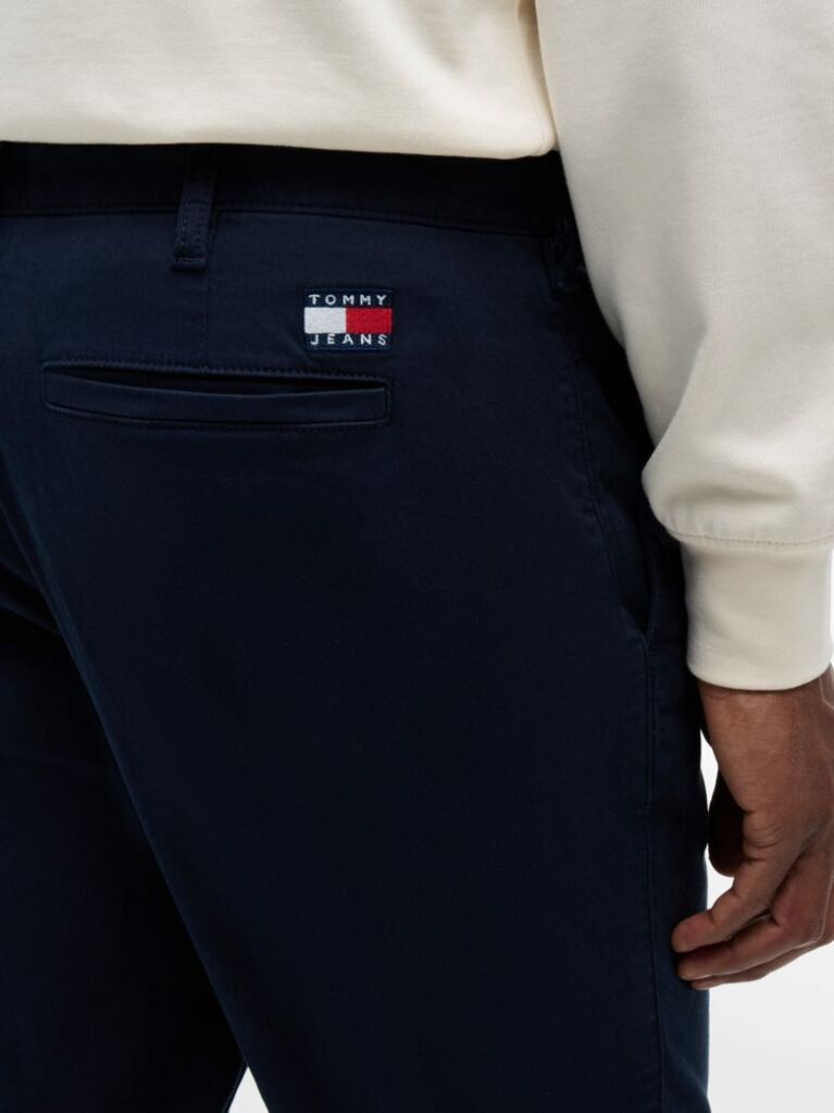 Blue Scanton Slim Peached Twill Chinos  Men