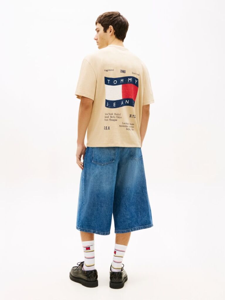 Brown Back Logo Relaxed Jersey T-Shirt  Men