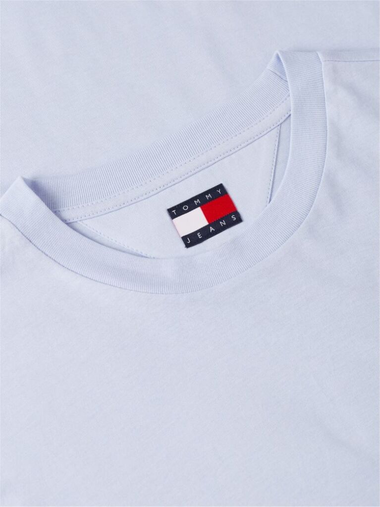 Μπλε Slim Βαμβακερό T-Shirt Με Signature Λογότυπο  Άνδρες