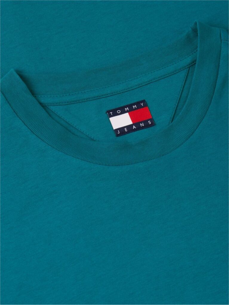 Μπλε Slim Βαμβακερό T-Shirt Με Signature Λογότυπο  Άνδρες