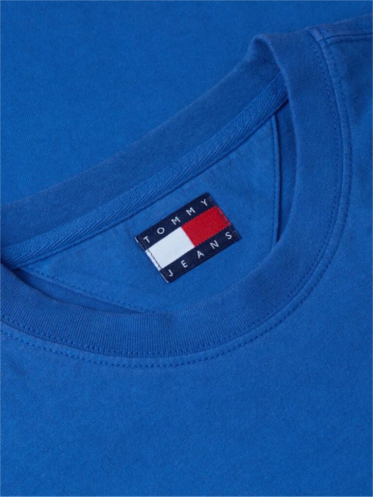 Blue Classic Tonal Logo Oversized T-Shirt  Men