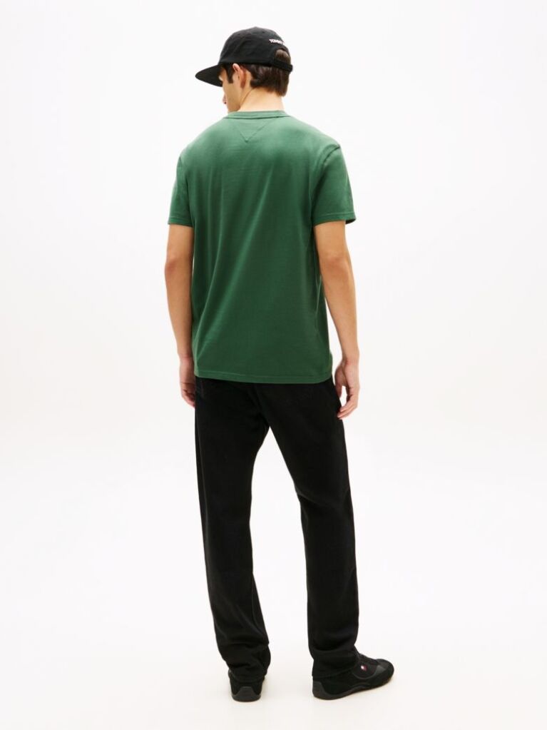 Green Graphic Crew Neck Jersey T-Shirt  Men