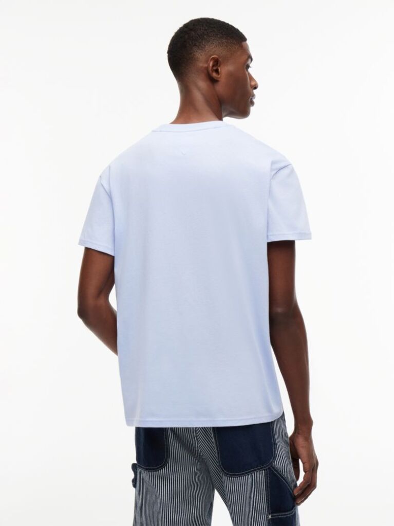 Blue Flag Badge Jersey Crew Neck T-Shirt  Men