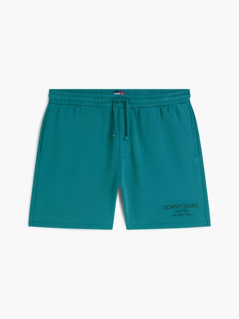 Blue Classic Tonal Logo Embroidery Sweat Bermuda Shorts  Men