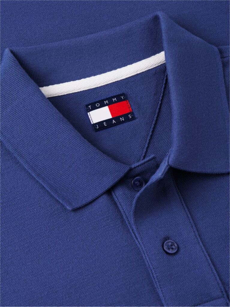 Μπλε Πόλο Μπλούζα Σε Κανονική Γραμμή Με Hilfiger Σημαιάκι  Άνδρες