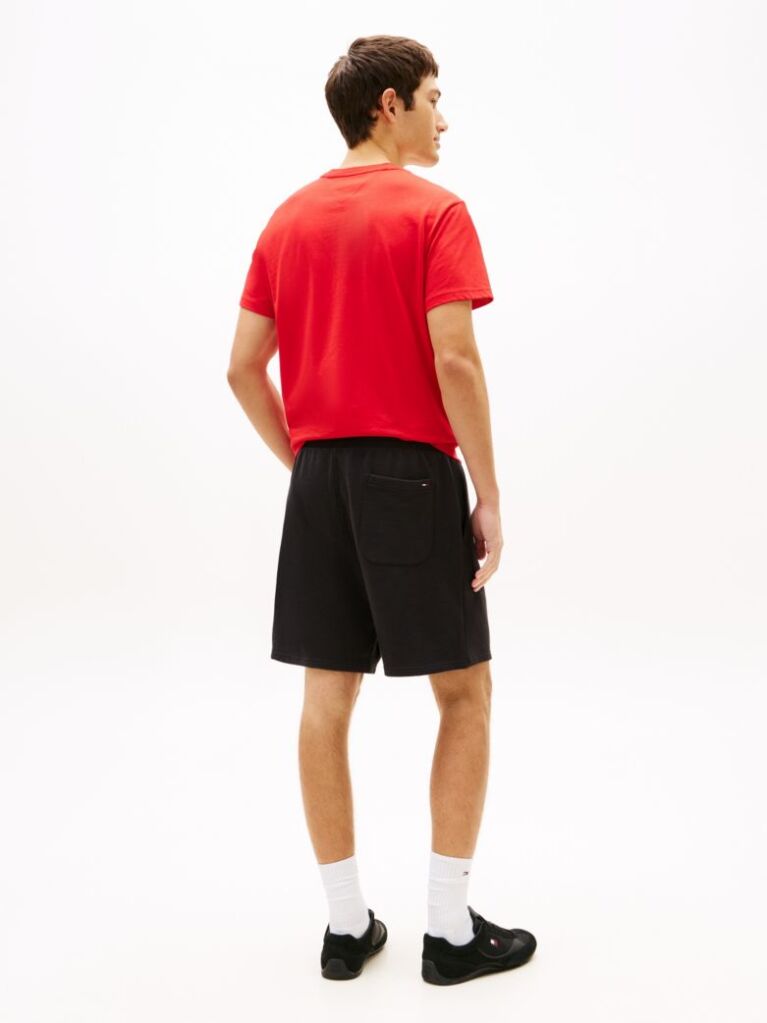 Black Signature Logo Sweat Bermuda Shorts  Men