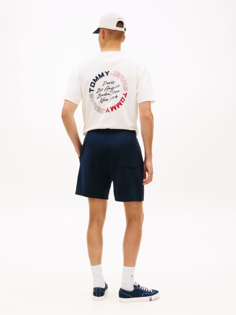 Blue Signature Logo Sweat Bermuda Shorts  Men