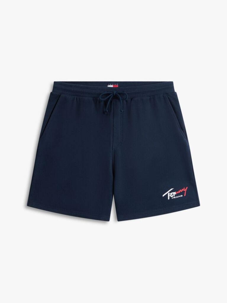 Blue Signature Logo Sweat Bermuda Shorts  Men